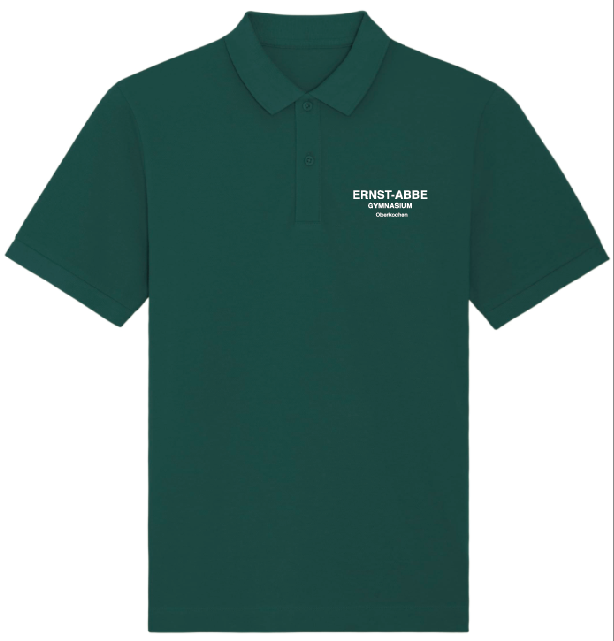 Unisex-Polo-Shirt - Glazed Green - Konterfei groß hinten - XL