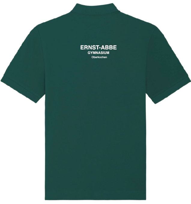 Kinder-Polo-Shirt - White - Konterfei groß hinten - 9-11 Jahre (134cm-146cm)