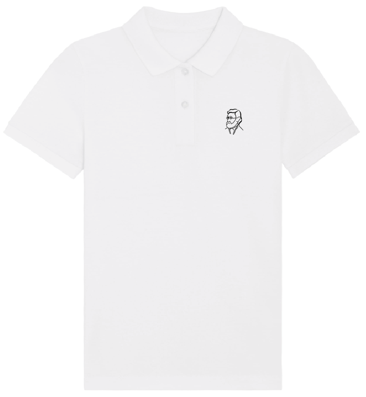 Damen-Polo-Shirt - White - Konterfei klein vorne - 2XL