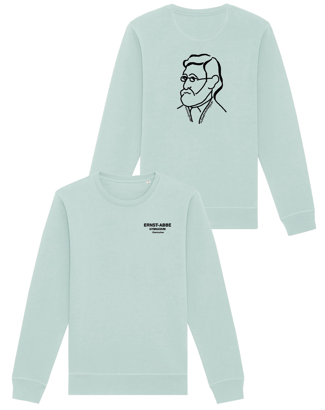 Unisex-Sweatshirt - Sky Blue- Konterfei klein vorne - S