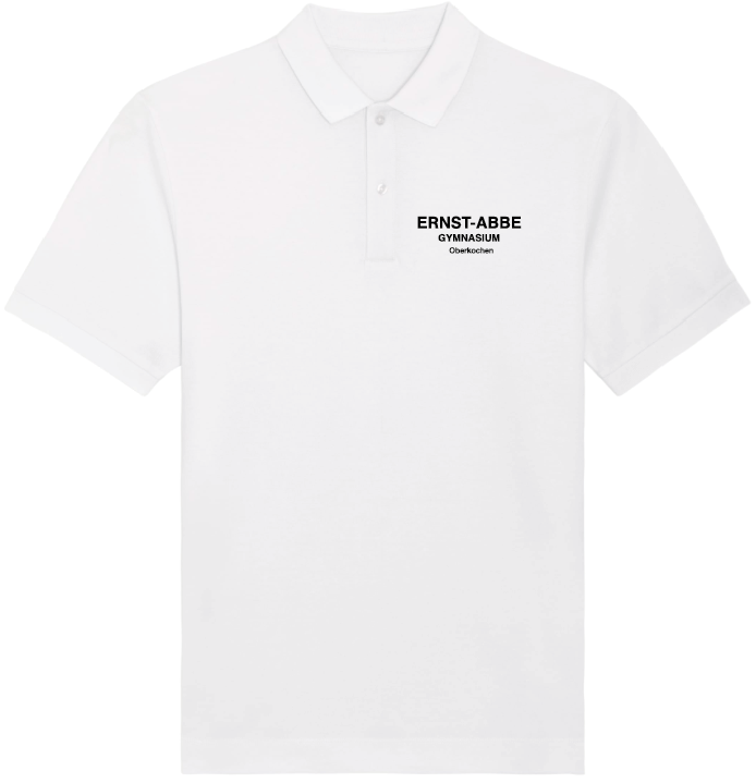 Unisex-Polo-Shirt - White - Konterfei groß hinten - 3XL