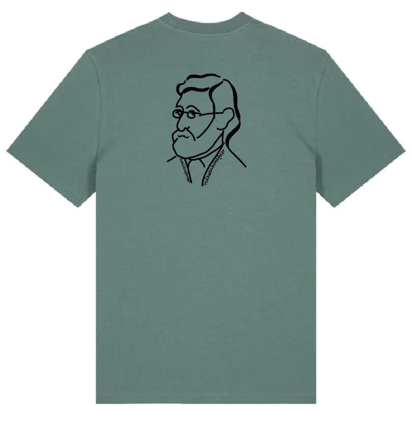 Unisex-T-Shirt - Green Bay - Konterfei groß hinten - XS